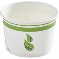 Boîte de stockage - bol - Natural Eco Guardian - Alimentaire, Stockage des aliments, Soupe, Salade - Adapté au micro-ondes - Natural - Acide polylactique (PLA), Papier Corps - 500 / Étui