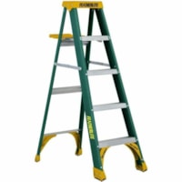 Featherlite 5805 5' Medium Duty Fiberglass Stepladder - 102.06 kg Load Capacity - Type II - Green