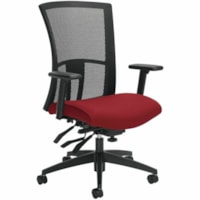 Global Chair - Candy Apple Seat - Black Mesh Back - Black Frame - High Back