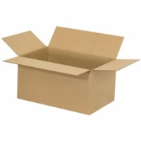 SPC 12" x 10" x 4" Corrugated Shipping Boxes, Kraft, Pack of 25 - External Dimensions: 4" Width x 10" Height - Standard Duty - 32 ECT - Corrugated Cardboard - Brown Kraft - For Shipping, Storage - 25 / Pack