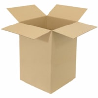 SPC 20" x 20" x 4" Corrugated Shipping Boxes, Kraft, Pack of 15 - External Dimensions: 4" Width x 20" Height - Standard Duty - 32 ECT - Corrugated Cardboard - Brown Kraft - For Shipping, Storage - 15 / Pack