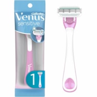 Gillette Venus Sensitive Women's Disposable Razors, Pack of 1, Case of 36 Packs - ForSensitive Skin - Pink - 36 / Case