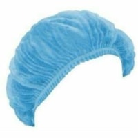 RONCO Care Pleated Bouffant Caps, Blue, 24" , 1,000/CT - Dust, Dry Particle, Allergen Protection - Blue - Latex-free, Disposable, Lightweight - 1000 / Unit