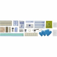 Recharge de trousse de premiers soins Shield - 91 xPièce(s) Pour 25 xIndividuel(s) - hauteur de 6 po (152,40 mm) x largeur de 9 po (228,60 mm) x profondeur de 2 po (50,80 mm) - Plastique Caisse - clair, Translucide - 1 chaque