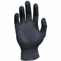 RONCO Black Nitrile Examination Gloves (6 mil) - 6 mil (0.15 mm) Thickness x 9.45" (240 mm) Glove Length - Hydrocarbon Oil Protection - Small Size - For Right/Left Hand - Nitrile - Black - Latex-free, Non-sterile, Puncture Resistant, Water Resistant, Durable, Textured Grip, Tear Resistant - For Emer