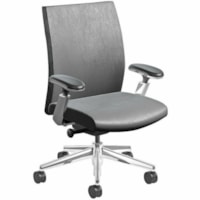 Nightingale EC 3 Series Executive Chair - Leather Seat - Leather Back - Mid Back - Black