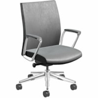 Nightingale EC 3 Series Executive Chair - Leather Seat - Leather Back - Mid Back - Black