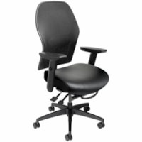 ergoCentric ecoCentric Mesh, Boardroom Task Chair, Standard Size, Midnight Black - Black Foam Seat - Midnight Black Frame - High Back