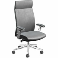 Nightingale EC 3 Series Executive Chair - Leather Seat - Leather Back - Mid Back - Black