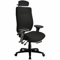 ergoCentric Chair - Fabric Seat - Black Fabric Back - Black Frame - Fabric