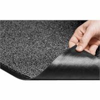 Mat Tech Cross-Over Premium Wiper/Scraper Mat, Charcoal, 3' x 5' - Floor, Entrance, Indoor, Building, Store - 60" (1524 mm) Length x 36" (914.40 mm) Width x 0.310" (7.87 mm) Thickness - Rectangular - Vinyl, Olefin, Polypropylene - Charcoal