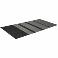 Mat Tech Glacier All-Purpose Wiper/Scraper Entrance Mat, Charcoal/Black - Entrance, Floor - 72" (1828.80 mm) Length x 48" (1219.20 mm) Width x 0.310" (7.87 mm) Thickness - Rectangular - Cut-Pile - Nylon, Polypropylene, Vinyl - Charcoal, Black - 1 / Unit