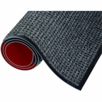 Mat Tech Oxford Elite Wiper/Scraper Entrance Mat, Grey/Black, 3' x 10' - Entrance, Indoor, Floor, Lobby - 10 ft (3048 mm) Length x 36" (914.40 mm) Width x 0.430" (10.92 mm) Thickness - Rectangular - Patterned - Polypropylene, Fiber - Gray, Black - 1 / Unit