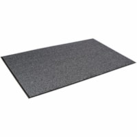 Mat Tech Oxford Elite Prestige Collection - Entrance, Hotel, Pharmacy, Store, Indoor - 72" (1828.80 mm) Length x 10 ft (3048 mm) Width x 0.437" (11.10 mm) Thickness - Rectangular - Loop Pile - Nylon, Polypropylene - Gray, Black - 1 / Unit