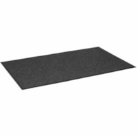 Mat Tech Stanford Scraper Entrance Mat, Charcoal, 4'x6' - Indoor, Entrance - 72" (1828.80 mm) Length x 48" (1219.20 mm) Width x 0.370" (9.40 mm) Thickness - Rectangular - Textured loops - Polypropylene - Charcoal - 1 / Unit