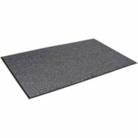 Mat Tech Oxford Elite Wiper/Scraper Entrance Mat, Grey/Black, 4' x 6' - Entrance, Floor, Indoor - 72" (1828.80 mm) Length x 48" (1219.20 mm) Width x 0.430" (10.92 mm) Thickness - Patterned Surface - Fiber, Polypropylene - Gray, Black - 1 / Unit