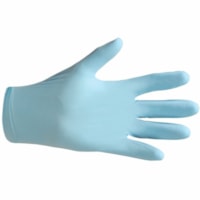 BIOS Medical Disposable Grade Nitrile Gloves - 5 mil (0.13 mm) Thickness x 9.50" (241.30 mm) Glove Length - Oil, Grease, Organic Solvent Protection - Medium Size - For Right/Left Hand - Nitrile - Blue - Textured, Powdered, Latex-free, Puncture Resistant, Excellent Grip - For Examination, Food Proces