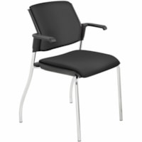 Siège visiteur Sonic - 18,5 po à 18,5 po Haut Global - Vinyle Seat MaterialBack Color Noir - Vinyle, Plastique Back MaterialFrame Color Chrome - Noir, Chrome - Tissu, Chrome - Accoudoir