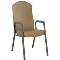 Global Adeline Flex High-Back Armchair - Vinyl Seat - Steel