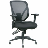 TygerClaw Mid-Back Office Chair, Black Mesh - Mesh Seat - Black Mesh Back - Black Frame - Mid Back - Mesh