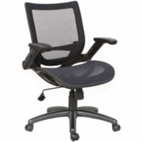 TygerClaw Mid-Back Office Chair, Black Mesh - Mesh Seat - Black Mesh Back - Silver Frame - Mid Back - Mesh