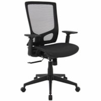 TygerClaw High-Back Mesh Adjustable Office Chair, Black - Mesh Seat - Black Mesh Back - Black Frame - High Back - Black - Metal, Wood