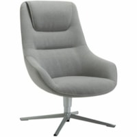 TygerClaw Low-Back Lounge Chair, Grey - Fabric Seat - Gray Fabric Back - Gray Frame - Low Back - Gray - Metal - Armrest