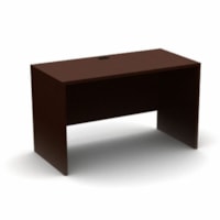 HDL Desk Shell - 1" Table Top, 47.8" x 23.8"29" - Material: Laminate - Finish: Royal Mahogany, Laminate - Modesty Panel, Cable Management, Cord Management, Electrical Outlet, Lockable - For Computer, Commercial