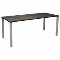 HDL Innovations Table Desk - x 71" (1803.40 mm) x 29.5" (749.30 mm) x 29" (736.60 mm) - Band Edge - Material: Laminate, Metal - Finish: Gray Dusk, Laminate - Laminate Table Top - For Commercial, Business, Office, Dorm Room, Home Office