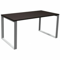 HDL 59-1/4" Table Desk with Loop Legs, Evening Zen - x 59.3" (1504.95 mm) x 29.5" (749.30 mm) x 29" (736.60 mm) - Material: Laminate, Metal - Finish: Laminate - Evening Zen Table Top - For Computer, Commercial, Dorm Room, Business, Office, Home Office