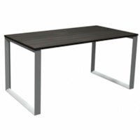 HDL 59-1/4" Table Desk with Loop Legs, Grey Dusk - x 59.3" (1504.95 mm) x 29.5" (749.30 mm) x 29" (736.60 mm) - Material: Laminate, Metal - Finish: Laminate - Gray Dusk Table Top - For Computer, Commercial, Dorm Room, Business, Office, Home Office