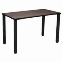 HDL Innovations Computer Desk - 47.3" x 23.8" x 29" - Material: Laminate - Finish: Evening Zen, Laminate, Black - Laminate Table Top - Edge Banding - For Commercial, Home Office, Business, Dorm Room, Computer