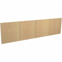 HDL Laminate Hutch Doors - x 66" x 16.5" - Finish: Laminate, Hardrock Maple - Hinged Door, Cord Management - For Hutch, Commercial