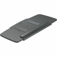 Plateau pour clavier/souris Global - hauteur de 0.3po x largeur de 27.5po x profondeur de 11.5po - Noir - Polyéthylène haute densité (HDPE), Plastique, Polyéthylène