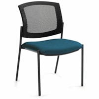 Offices To Go Ibex Guest Chairs - Black Mesh Back - Fabric