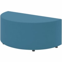 Offices To Go Craft 40" Half Round Modular Seating Unit, Sky Blue Waterfall Fabric - Fabric, Wood