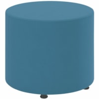 Offices To Go Craft 20" Round Unit, Sky Blue, Waterfall Fabric - Sky Blue - Fabric, Wood