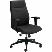 Offices To Go High-Back Multi-Task Synchro-Tilter Chair, Black, Fabric - Black Back - Fabric