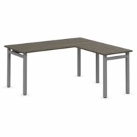 Offices To Go Newland L-Shaped Work Station - 66x66" - Absolute Acajou