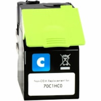 Cartouche toner Remanufacturé Laser (70C1HC0) - Cyan, Noir, Magenta, Jaune Static Control