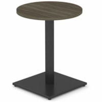 Table Innovations Plateau de table rond HDL - x 23,8 po (603,25 mm) x 23,8 po (603,25 mm) x 29 po (736,60 mm) - Bandeau Bord - Tissu: Stratifié - Finition: Stratifié - Gris du soir Haut de la table - Bande de chant, Leveler, Résistant - Pour Commercial, Caféteria