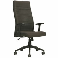 Offices To Go Carleton Extended High-Back Tilter Chair, Graphite Polyester Seat and Back