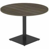 Table Innovations Plateau de table rond HDL - x 41,5 po (1054,10 mm) x 41,5 po (1054,10 mm) x 29 po (736,60 mm) - Bandeau Bord - Tissu: Stratifié - Finition: Stratifié - Gris du soir Haut de la table - Résistant, Bande de chant, Leveler - Pour Commercial, Caféteria, Class