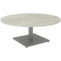 Table basse Innovations Plateau de table rond HDL - Bandeau Bord - Tissu: Stratifié - Finition: Bois d'hiver, Stratifié - Bois d'hiver Haut de la table - Résistant - Pour Café