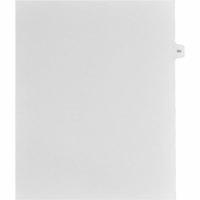 Mark Maker Legal Index Tabs, 1/15th Cut, With Individual Number, Letter-Size - 1/15 - 64 - 11" (279.40 mm) Tab Height x 8.50" (215.90 mm) Tab Width - Letter - White Mylar, Paper Tab(s) - 10% Recycled - Pre-printed, Mylar Reinforcement, Laminated, Unpunched - 25 / Unit