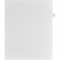 Mark Maker Legal Index Tabs, 1/15th Cut, With Individual Number, Letter-Size - 1/15 - 49 - 11" Tab Height x 8.50" Tab Width - Letter - White Paper, Mylar Tab(s) - 10% Recycled - Pre-printed, Mylar Reinforcement, Laminated, Unpunched - 25 / Unit