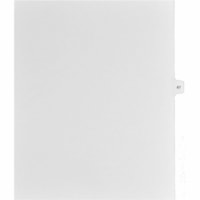 Mark Maker Legal Index Tabs, 1/15th Cut, With Individual Number, Letter-Size - 1/15 - 67 - 11" Tab Height x 8.50" Tab Width - Letter - White Mylar, Paper Tab(s) - 10% Recycled - Pre-printed, Mylar Reinforcement, Laminated, Unpunched - 25 / Unit