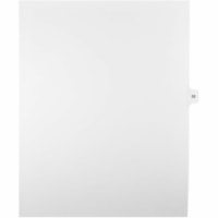 Onglet d'index Legal Mark Maker - 1/15 - 52 - hauteur de l'onglet 11 po (279,40 mm) x largeur de l'onglet 8,50 po (215,90 mm) - format lettre - Tab(s) Blanc Mylar, Papier - 10% Recyclé - Pré-imprimé, Renforcement de Mylar, Laminées, Non perforé - 25 / Unité