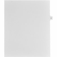 Mark Maker Legal Index Tabs, 1/15th Cut, With Individual Number, Letter-Size - 1/15 - 65 - 11" (279.40 mm) Tab Height x 8.50" (215.90 mm) Tab Width - Letter - White Paper, Mylar Tab(s) - 10% Recycled - Pre-printed, Mylar Reinforcement, Laminated, Unpunched - 25 / Unit