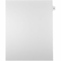 Onglet d'index Legal Mark Maker - 1/15 - 32 - hauteur de l'onglet 11 po (279,40 mm) x largeur de l'onglet 8,50 po (215,90 mm) - format lettre - Tab(s) Blanc Mylar, Papier - 10% Recyclé - Pré-imprimé, Renforcement de Mylar, Laminées, Non perforé - 25 / Unité